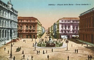 Nápoles, Italia, Piazzo Della Borsa, Corso Umberto I de Italian Photographer