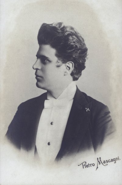 Pietro Mascagni, compositor italiano de la ópera Cavalleria Rusticana de Italian Photographer