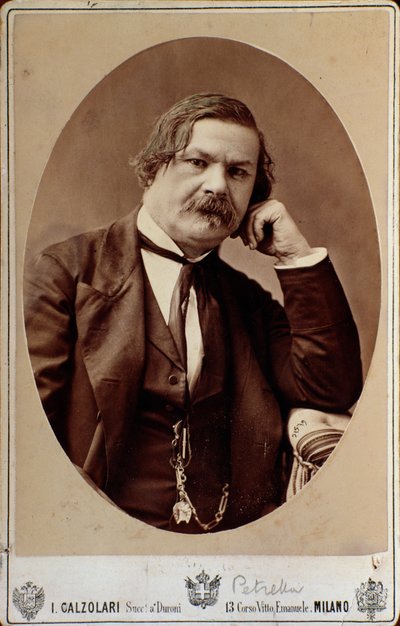 Retrato del compositor de ópera italiano Enrico (Errico) Petrella (1813-1877) de Italian Photographer