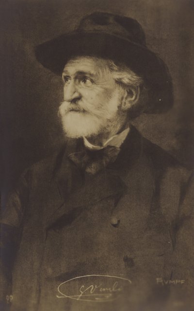 Retrato de Giuseppe Verdi de Italian Photographer