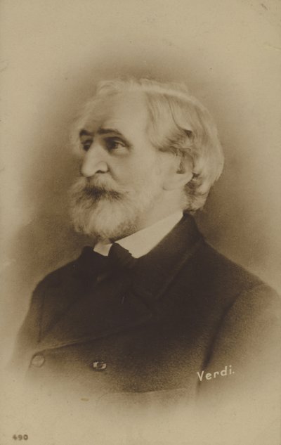 Retrato de Giuseppe Verdi de Italian Photographer