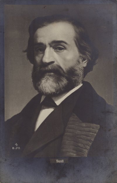 Retrato de Giuseppe Verdi de Italian Photographer