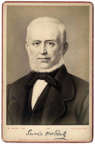 Retrato de Saverio Mercadante (1795-1870), compositor italiano. de Italian Photographer