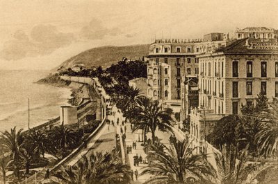 San Remo, Paseo de la Emperatriz (foto en b/n) de Italian Photographer