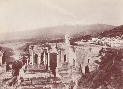 Sicilia: El Teatro Griego, Taormina (foto b/n) de Italian Photographer