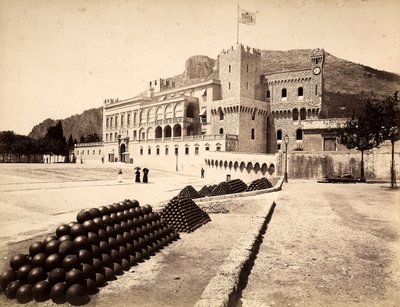El Palacio del Príncipe en Montecarlo, en el Principado de Mónaco de Italian Photographer