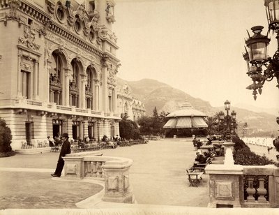 La terraza frente al mar cerca del Casino de Montecarlo, en Mónaco de Italian Photographer