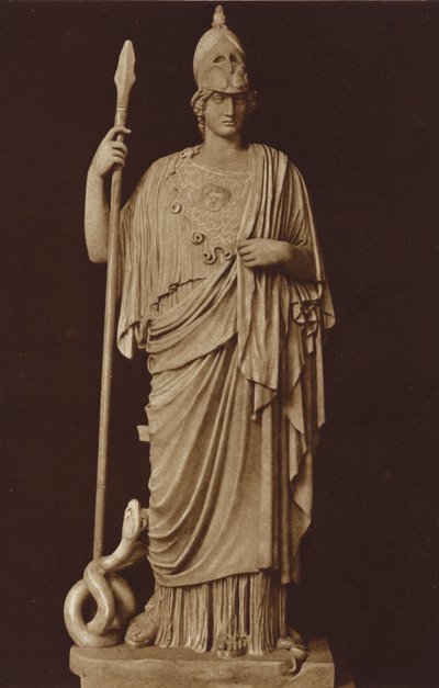 La estatua de Minerva en el Museo Vaticano, Roma de Italian Photographer