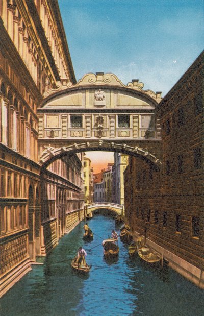Venecia/Venecia: Puente de los Suspiros (foto en color) de Italian Photographer