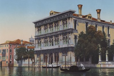 Venecia, Canal Grande, Palazzo Vendramin (foto coloreada) de Italian Photographer