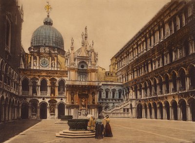 Venecia / Venecia: Patio del Palacio Ducal (foto en color) de Italian Photographer