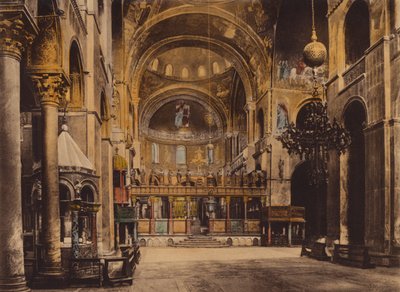 Venezia / Venecia: Interior de la iglesia de San Marcos (foto en color) de Italian Photographer