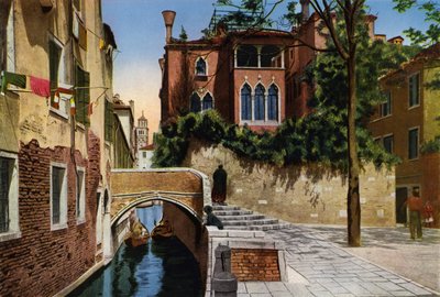Venezia / Venecia: Rio S Gregorio (foto en color) de Italian Photographer