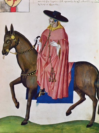 Un obispo, del "Codex Capodilista" (vitela) de Italian School