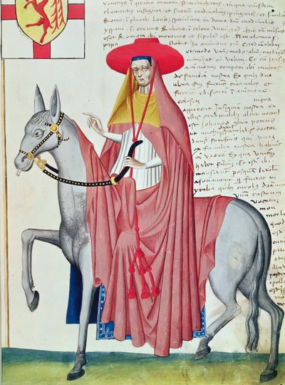 Un obispo, del "Codex Capodilista" (vitela) de Italian School