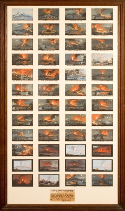 Una Colección de Cuarenta y Ocho Vistas de Erupciones Volcánicas de Italian School