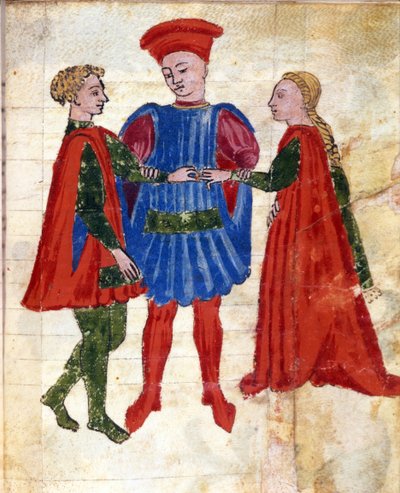 Una ceremonia matrimonial judía (vitela) de Italian School