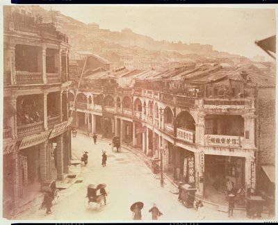 Una calle en Hong Kong de Italian School