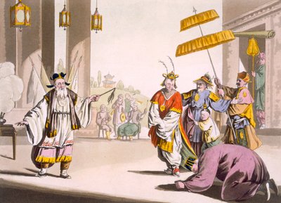 Representación teatral al aire libre, c.1820s-30s de Italian School