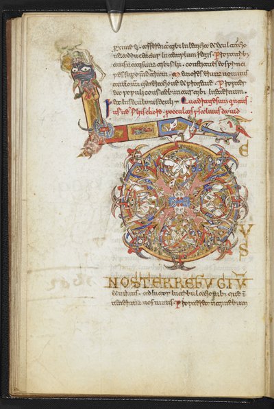 Agregar. 18859 fol.24v del Salterio de Monte Cassino (vitela) de Italian School