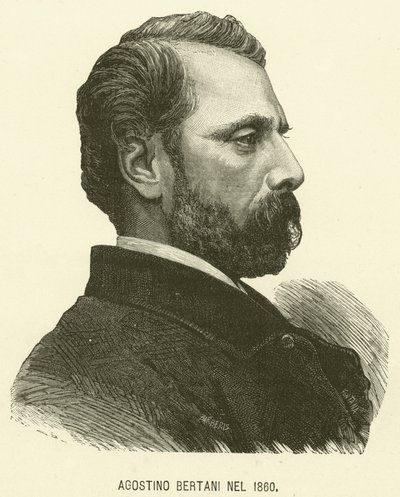 Agostino Bertani en 1860 de Italian School