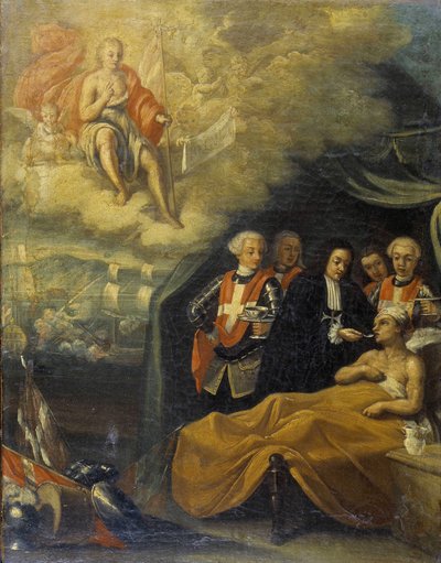 Alegoría a la Orden de Malta. Escuela napolitana de Italian School