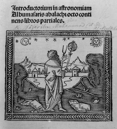 Un Astrónomo observando las estrellas, de Introductorium in astronomiam, publicada en Venecia 1506 de Italian School