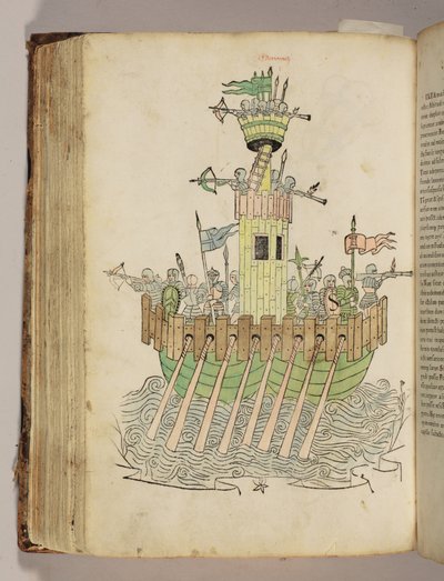 Una ilustración de De re militari (Sobre las artes militares) de Robertus Valturius (1413-1484) de Italian School