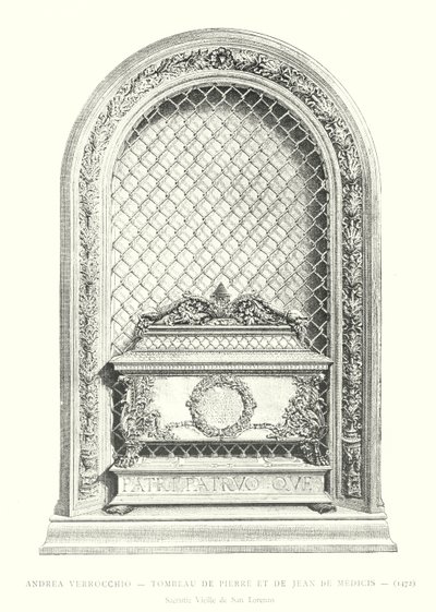 Andrea Verrocchio, Tumba de Pedro y Juan de Médicis de Italian School