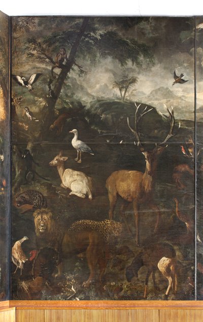 Animales, Mito de Orfeo, (detalle) de Italian School
