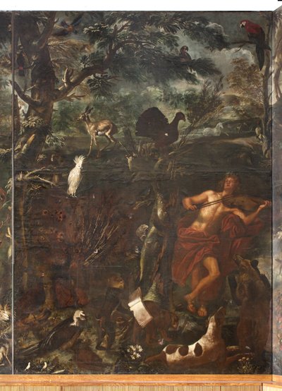 Animales, Mito de Orfeo (detalle) de Italian School