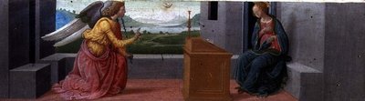 Anunciación (panel) de Italian School