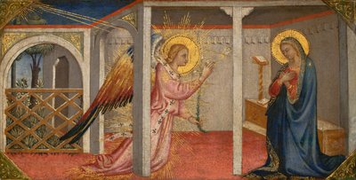 Anunciación, Florencia, principios-mediados del siglo XV (temple sobre tabla) de Italian School