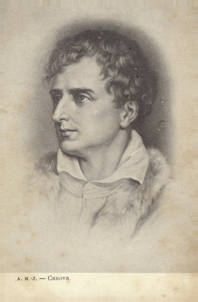 Antonio Canova, escultor italiano (litografía) de Italian School