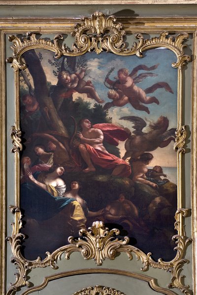 Apolo, Pegaso y las Musas de Italian School