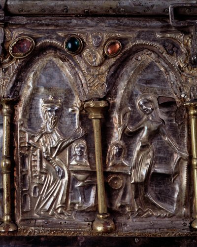 Arca de Barbarroja, con escenas de la vida de San Juan Bautista de Italian School