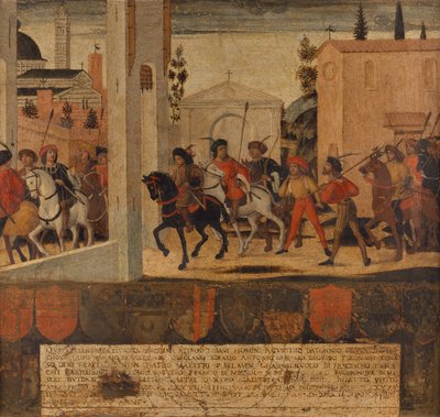 Llegada de una delegación de embajadores a Siena de Italian School