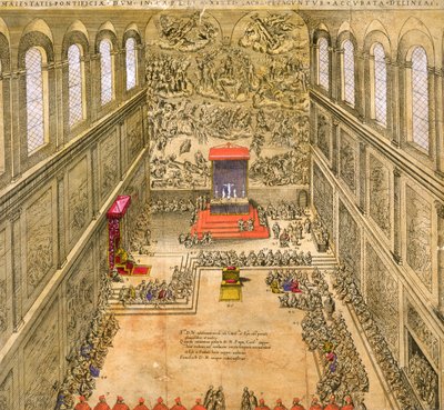 Capilla de Audiencia en el Vaticano de Italian School