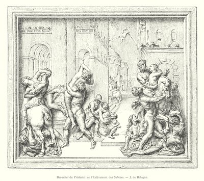 Bajorrelieve del Pedestal del Rapto de las Sabinas, J de Bolonia de Italian School