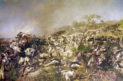 Batalla de Dogali: Italia en Eritrea en febrero de 1887. de Italian School