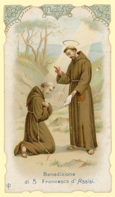 Bendición de San Francisco de Asís de Italian School