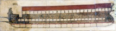 Bucentauro, una galera ceremonial veneciana utilizada cada año por el Dogo de Venecia en el Día de la Ascensión. Arrojaba un anillo de oro al mar en esa ocasión, simbolizando su matrimonio con el mar. 1719 de Italian School