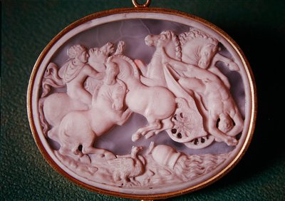 Camafeo de la caída de Faetón (ágata) de Italian School
