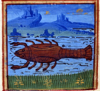 Signo de Cáncer. Horóscopo italiano; mediados del siglo XV. de Italian School