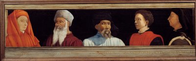 Cassone con 5 retratos del Maestro del Renacimiento Florentino de Italian School