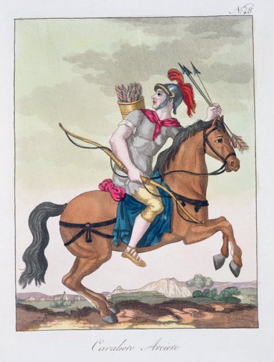 Arquero de caballería, de LAntica Roma, 1825 de Italian School