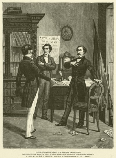 Cinco Jornadas de Milán, 21 de marzo de 1848 de Italian School