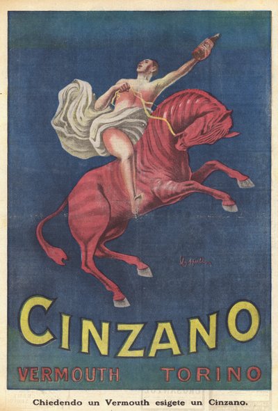 Vermut Cinzano Turín (litografía en color) de Italian School