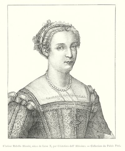 Clarisse Ridolfo Altoviti, sobrina de León X, por Cristoforo dell
