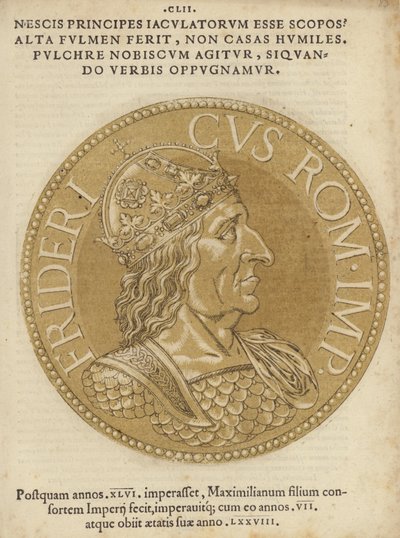 Moneda con una imagen de Maximiliano I de Italian School